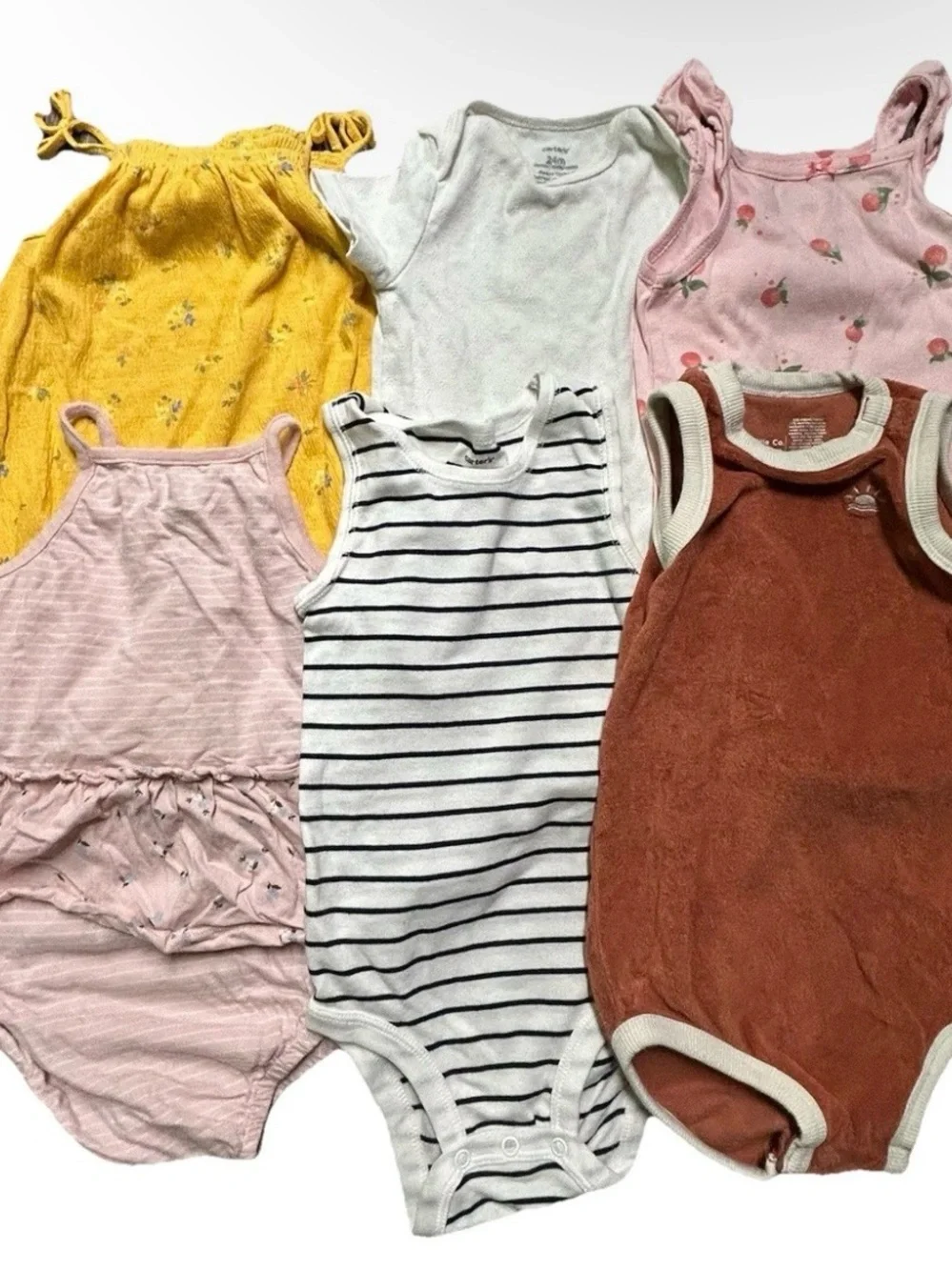 Toddler Girl Summer Clothing Tank Tops Bodysuits Size 18-24 Months